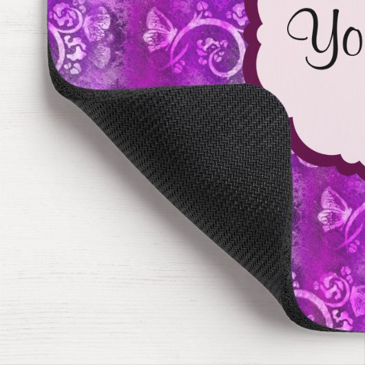 Schmetterlinge und Wirbel Mousepad (Ecke)