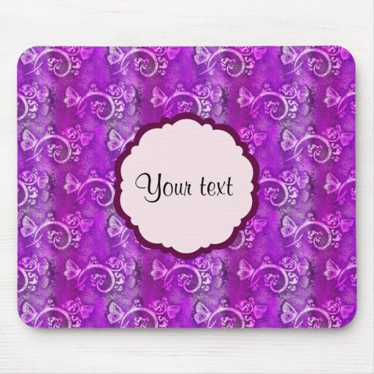 Schmetterlinge und Wirbel Mousepad (Vorne)