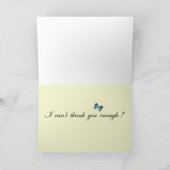 Schmetterlinge Vielen Dank Dankeskarte (Innenseite)