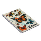 Schmetterlinge Vintag Notizblock (Rechte Seite)