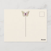 Schmetterlinge Vintag Postkarte (Rückseite)