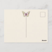 Schmetterlinge Vintag Postkarte (Rückseite)