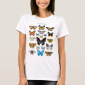 Schmetterlinge Vintage Lepidopterologie T-Shirt (Vorderseite)