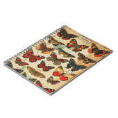 Schmetterlinge Vintage Notizblock (Linke Seite)