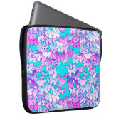 Schmetterlinge, violett und türkis laptopschutzhülle (Vorne Rechts)