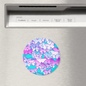 Schmetterlinge, violett und türkis magnet (In Situ (Geschirrspüler))