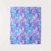 Schmetterlinge, Violett und Türkis Wandteppich (Vorderseite)