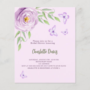 Schmetterlinge violette Rose Junggesellinnen-Absch