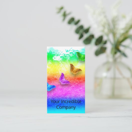 Schmetterlinge Visitenkarte (Stehend Vorderseite)