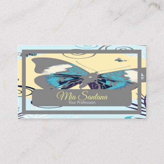 Schmetterlinge Visitenkarte (Vorderseite)