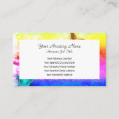 Schmetterlinge Visitenkarte (Rückseite)