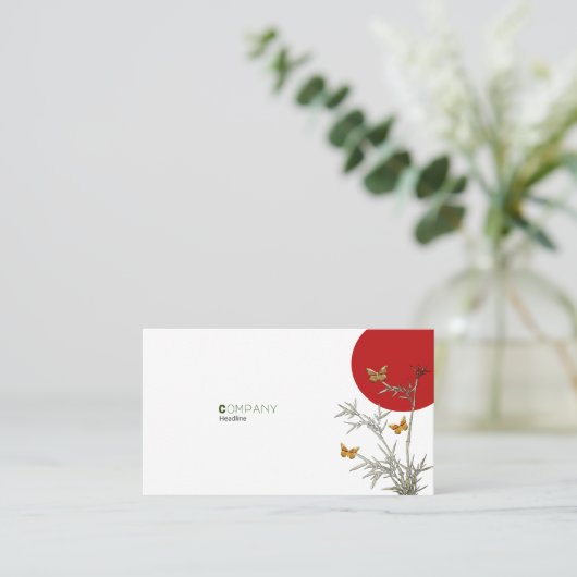 Schmetterlinge Visitenkarte (Stehend Vorderseite)