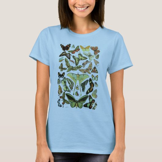 Schmetterlinge von Adolphe Millot T-Shirt (Vorderseite)