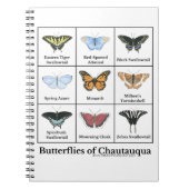 Schmetterlinge von Chautauqua Notizblock (Vorderseite)