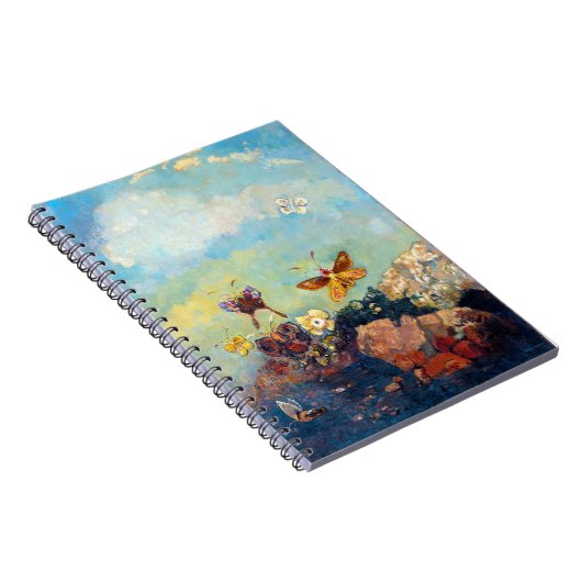 Schmetterlinge von Odilon Redon, Whimsical Butterf Notizblock (Rechte Seite)