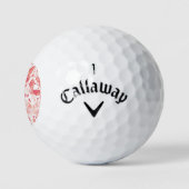 Schmetterlinge Wasserfarbe Korallen Pink Golf Ball (Logo)