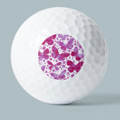 Schmetterlinge Wasserfarbe Magenta Rosa Golfball