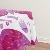 Schmetterlinge Wasserfarbe Magenta Rosa Tablette Tischdecke (Beispiel)