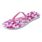 Schmetterlinge Wasserfarben Pink Flip Flops Badesandalen (Schrägansicht)