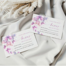 Schmetterlinge Wie viele Kisses Shower Game Karte