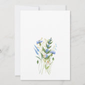 Schmetterlinge Wiesen Blume Brautparty einladen Einladung (Rückseite)