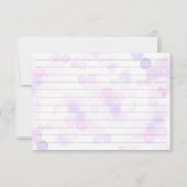 Schmetterlinge Wildblumen Brautparty Rezept Karte (Rückseite)