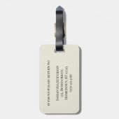 Schmetterlinge Wildblumen Vintag Floral Ephemera Gepäckanhänger (Rückseite vertikal)