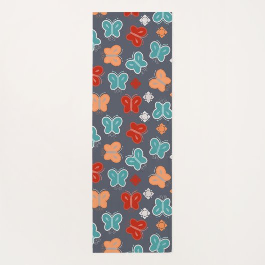 Schmetterlinge Yogamatte (Rückseite)