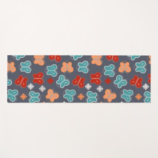 Schmetterlinge Yogamatte (Vorderseite (Horizontal))
