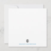 Schmetterlinge zum Geburtstag Einladung (Rückseite)