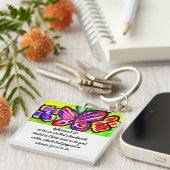 Schmetterlinge zum schönen Magneten Schlüsselanhänger (Vorderseite rechts)