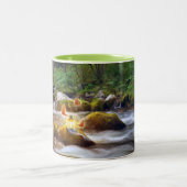 Schmetterlinge Zweifarbige Tasse (Mittel)