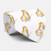 Schmetterlinggelb Krawatte (Gerollt)