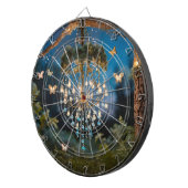 Schmetterlingier Kronleuchter im magischen Wald Da Dartscheibe (Vorderseite rechts)