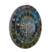 Schmetterlingier Kronleuchter im magischen Wald Da Dartscheibe (Vorderseite Links)