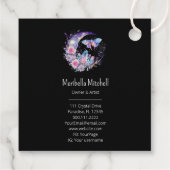 Schmetterlingkristalle Crescent Moon Blume Spiritu Geschenkanhänger (Rückseite)