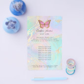 Schmetterlinglogo auf Imitaten irisierende Wirkung Flyer (Einzeln)