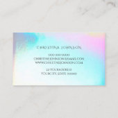 Schmetterlinglogo Haare und Nägel Visitenkarte (Rückseite)