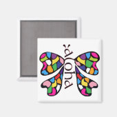 Schmetterlingmagnet Magnet (Vorderseite/Rückseite)