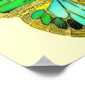 Schmetterlingposter Poster (Ecke)