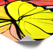 Schmetterlingposter Poster (Ecke)