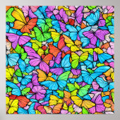 Schmetterlingposter Poster (Vorne)