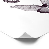 Schmetterlingposter Poster (Ecke)