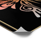 Schmetterlingposter Poster (Ecke)