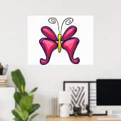 Schmetterlingposter Poster (Heimbüro)