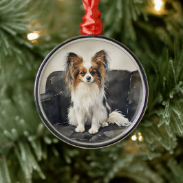 Schmetterlings-Acrylfoto-Kachel Ornament Aus Metall
