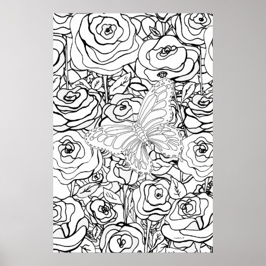 Schmetterlings-Alchemie Poster (Vorne)