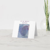 Schmetterlings-Aquarell-Anmerkungskarte Karte (Rückseite)