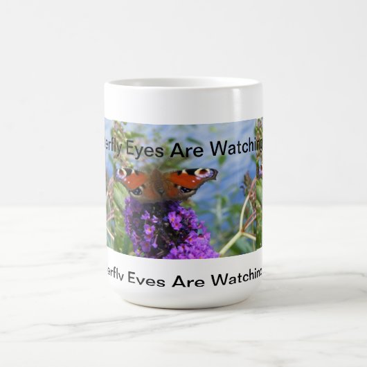 Schmetterlings-Augen passen Sie Tasse auf (Mittel)