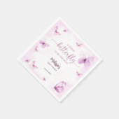 Schmetterlings-Baby-Party Serviette (Ecke)